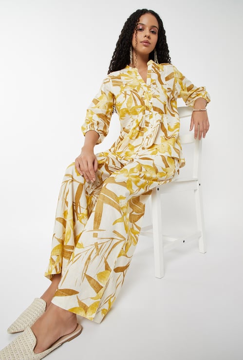 Women Printed Wide Leg Palazzos