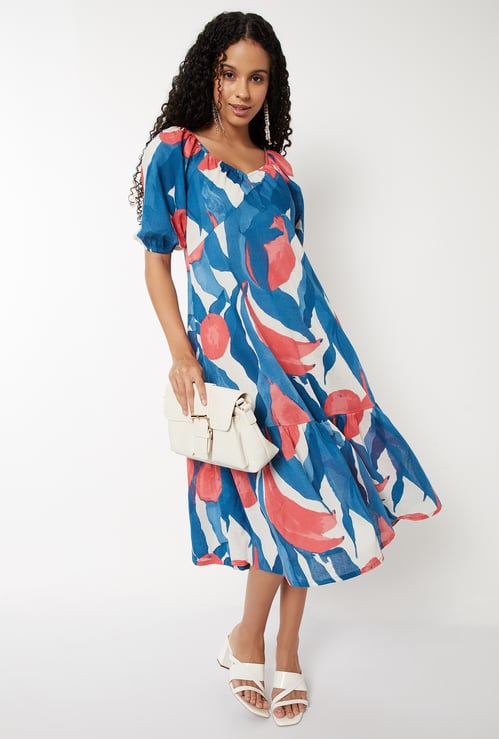 Women Printed A-line Dress