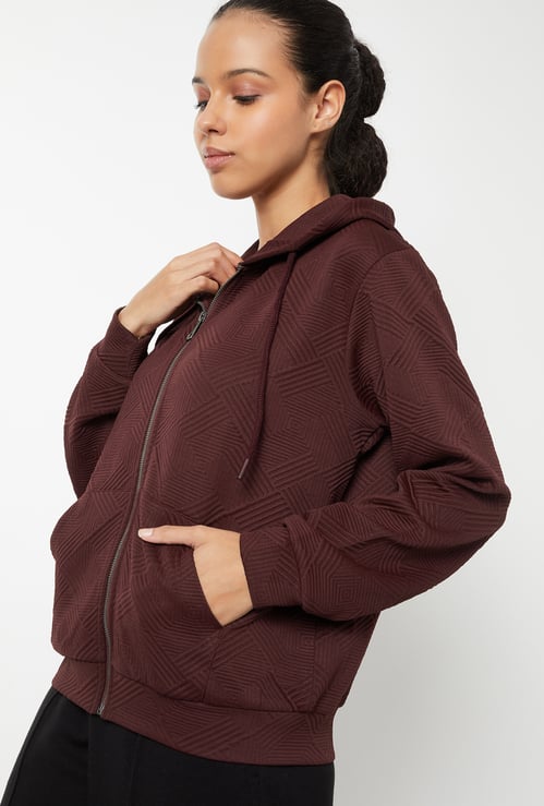 Women Knit Hooded Jacket