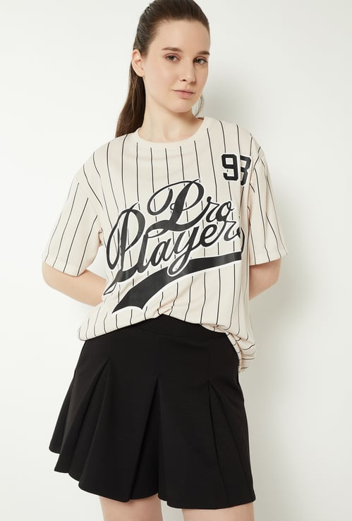 Women Striped Oversized T-shirt