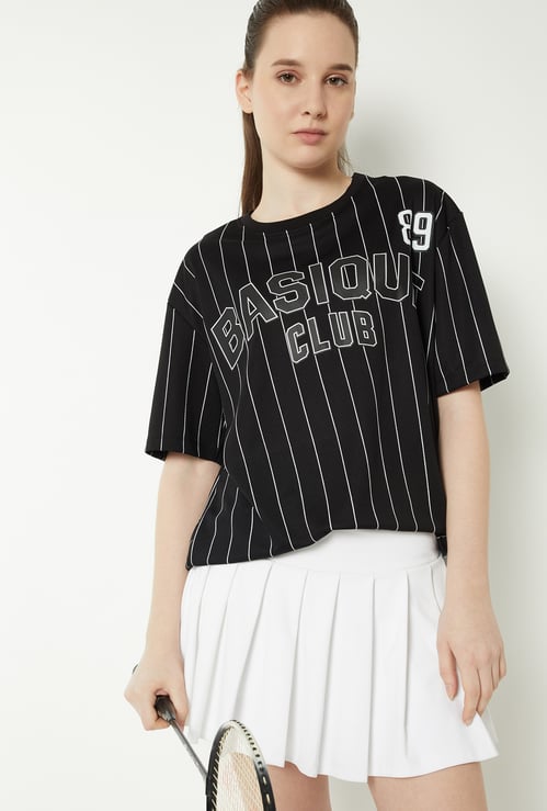Women Striped Oversized T-shirt