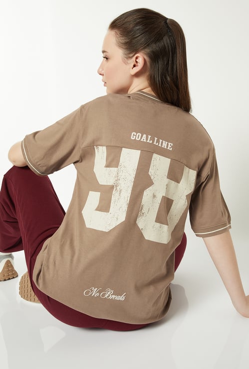 Women Oversized Printed Active T-shirt