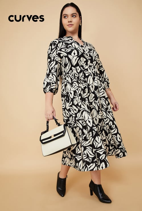 Women Printed Tiered Dress