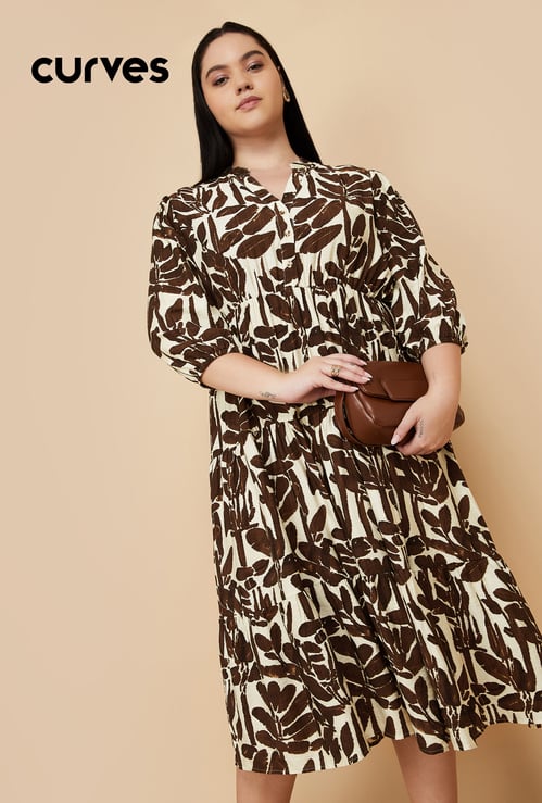 Women Printed Tiered Dress