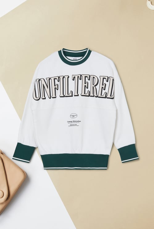 Girls Printed Sweatshirt