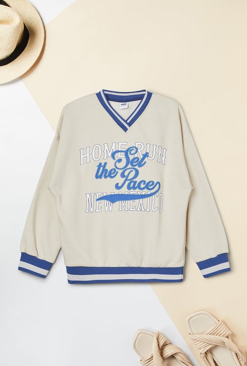 Girls Printed Sweatshirt