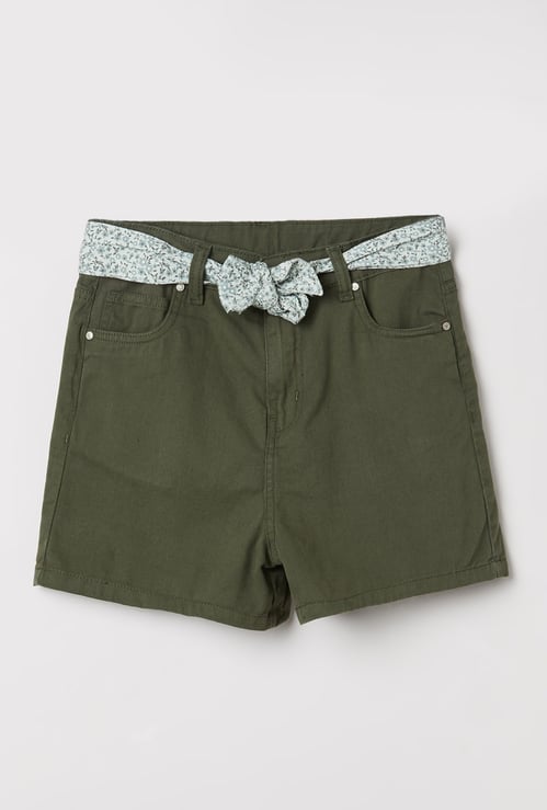 Girls Solid Shorts