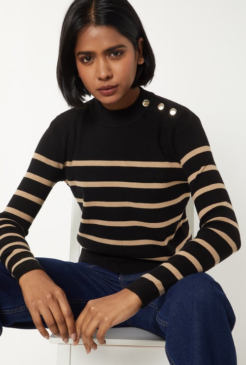 Women Striped Sweater