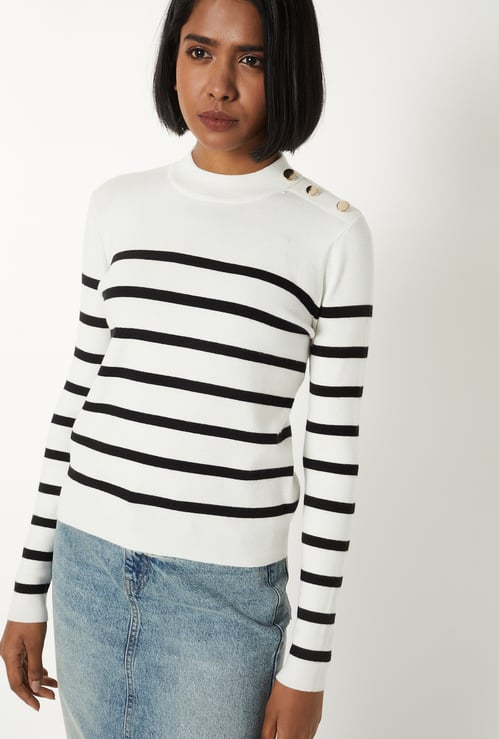 Women Striped Sweater