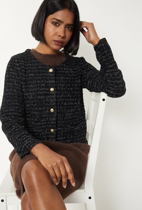 Women Shimmery Cardigan