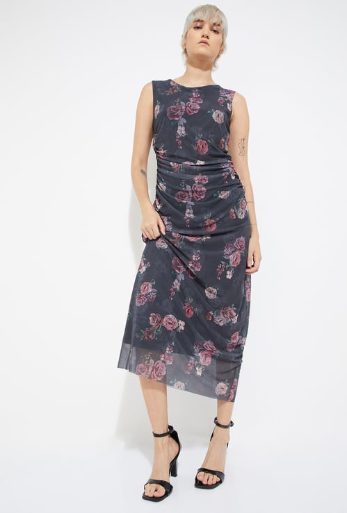 ALAYA F x URB_N Women Floral Print Bodycon Dress