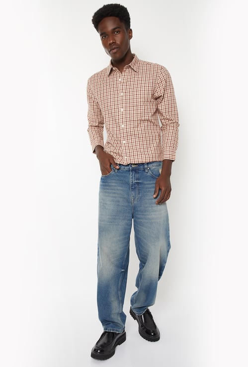 Men Checked Regular Fit Shirt