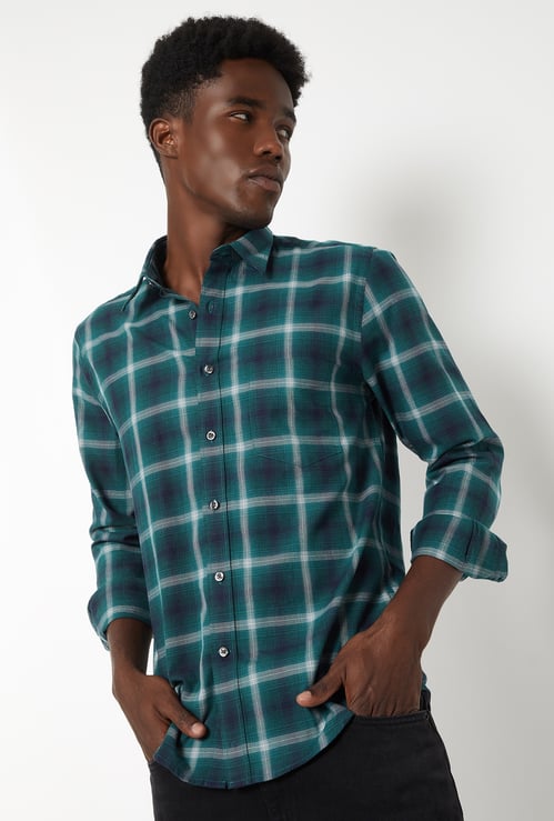 Men Checked Regular Fit Shirt
