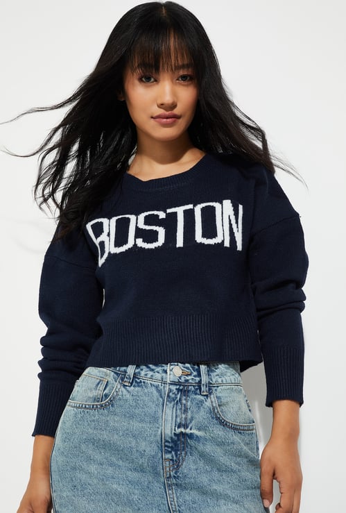 ALAYA F x URB_N Knit Crop Sweater