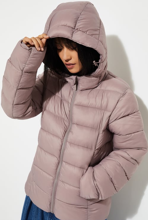 URB_N Women Quilted Hooded Jacket
