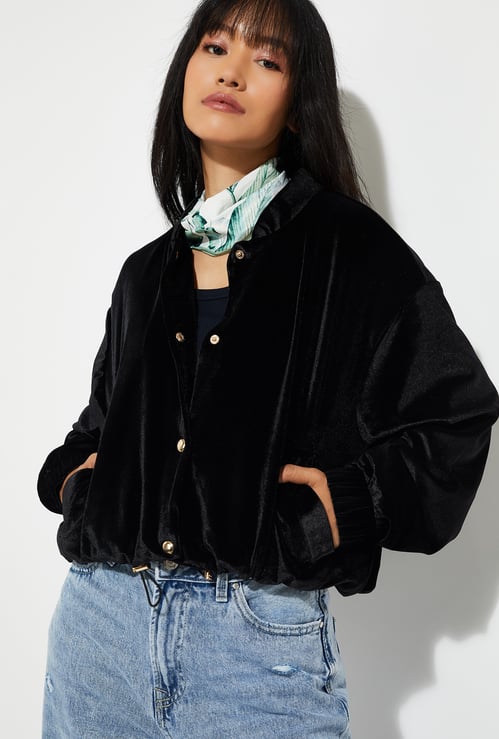 URB_N Women Velour Jacket