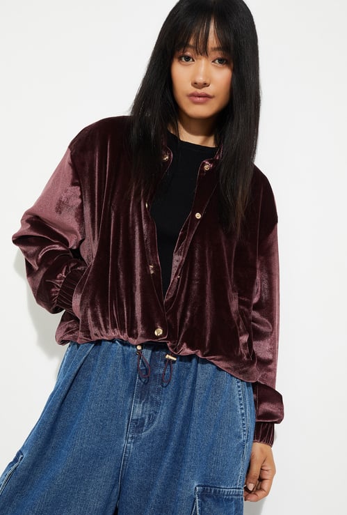 URB_N Women Velour Jacket