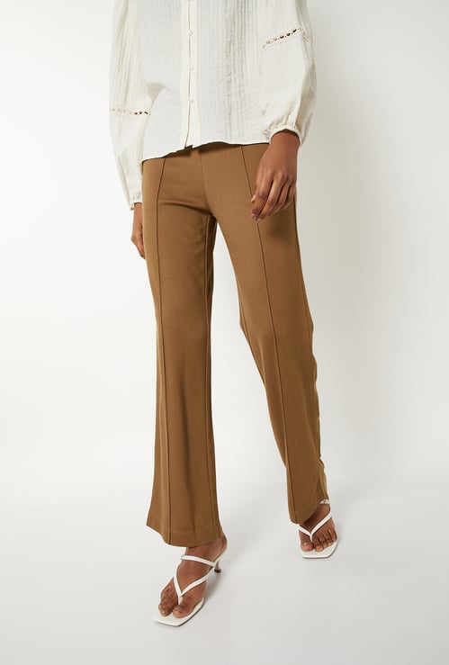Women Textured Trousers