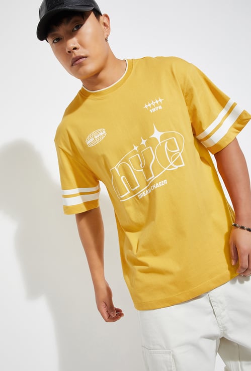 URB_N Men Printed Oversized T-shirt