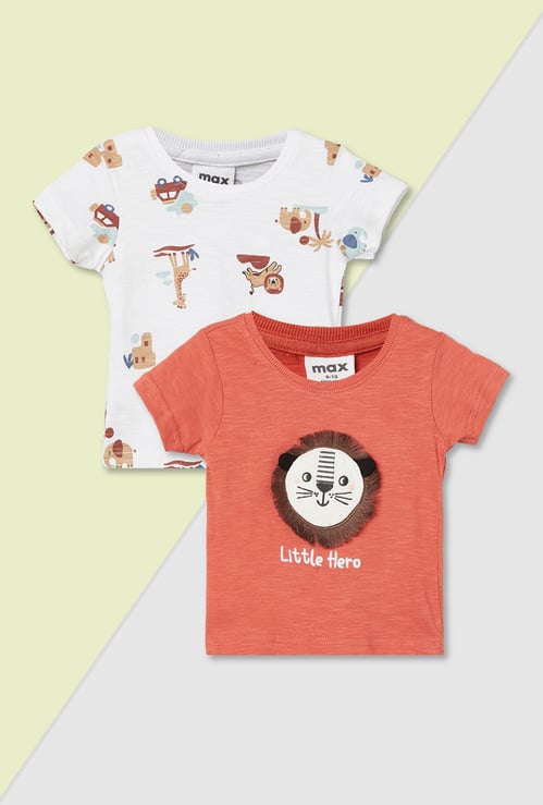 Boys Assorted T-shirt - Pack of 2