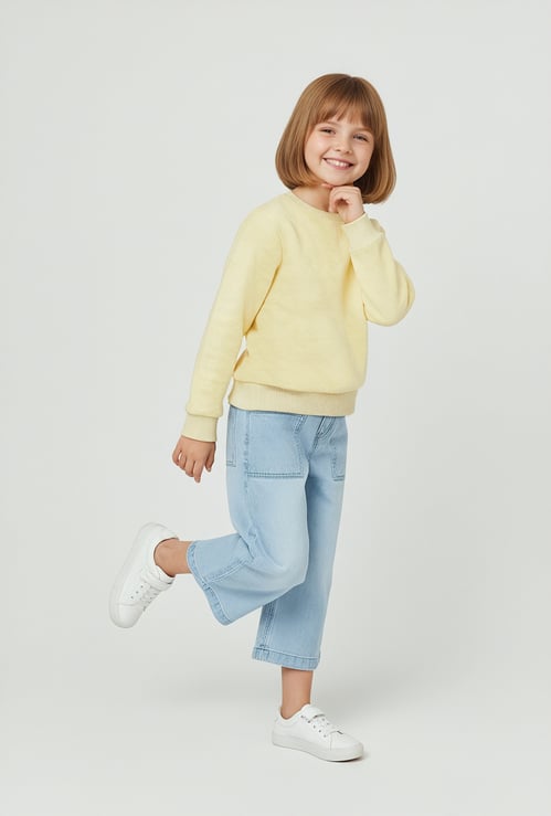 Girls Knit Sweatshirt