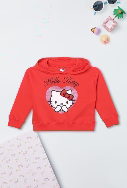 Girls Hello Kitty Hooded Sweatshirt