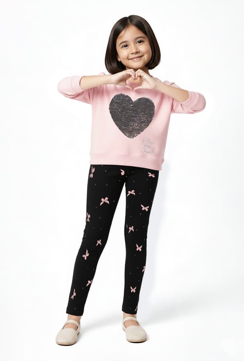 Girls Sequinned Sweatshirt