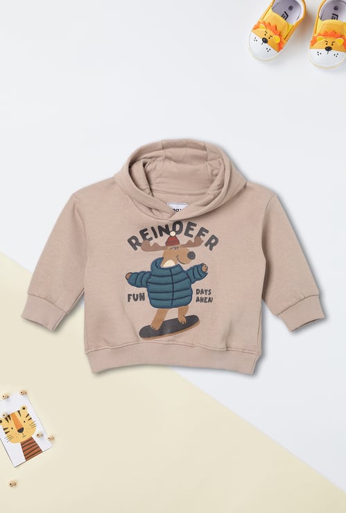Boys Printed Hooded Sweatshirt