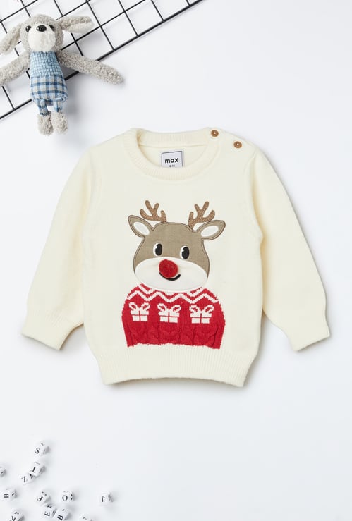 Boys Applique Knit Sweater