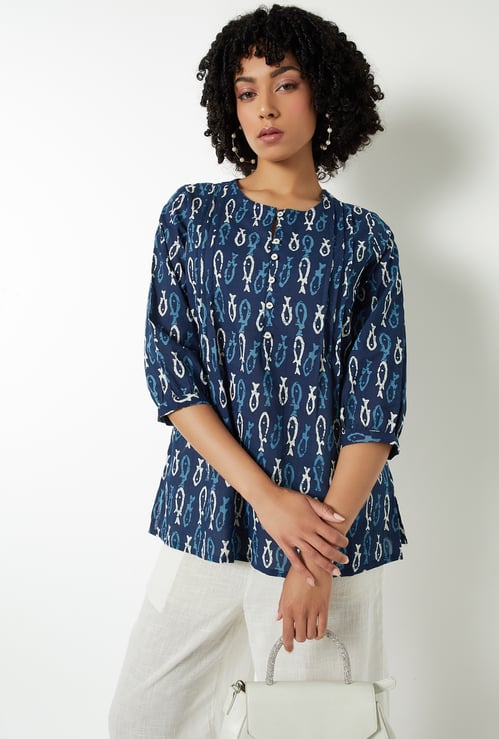 Women Printed Straight Kurti