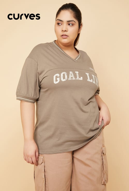 Women Oversized Printed Active T-shirt