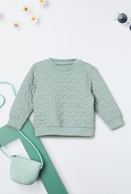 Girls Embossed Sweatshirt