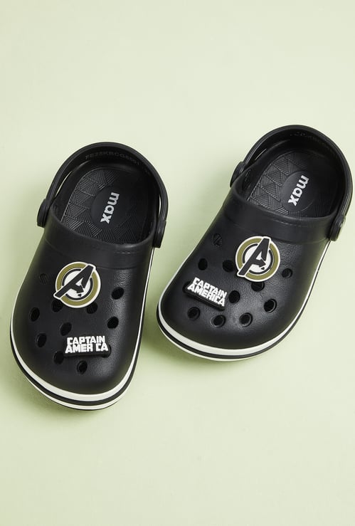 Boys Captain America Clogs with Charms