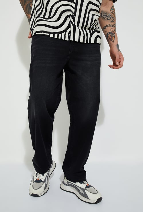 URB_N Men Washed Loose Fit Jeans