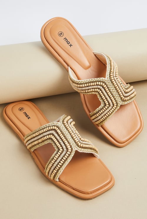 Women Beaded Flats