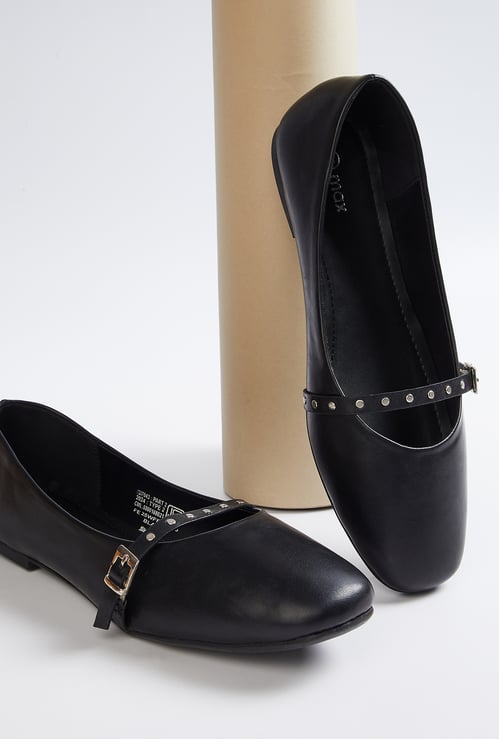 Women Rivets Mary Janes