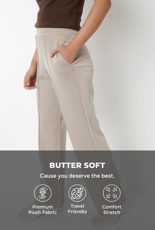 Women Wide Leg Butter Soft Track Pants