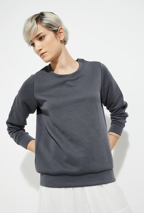 ALAYA F x URB_N Women Patterned Sweatshirt