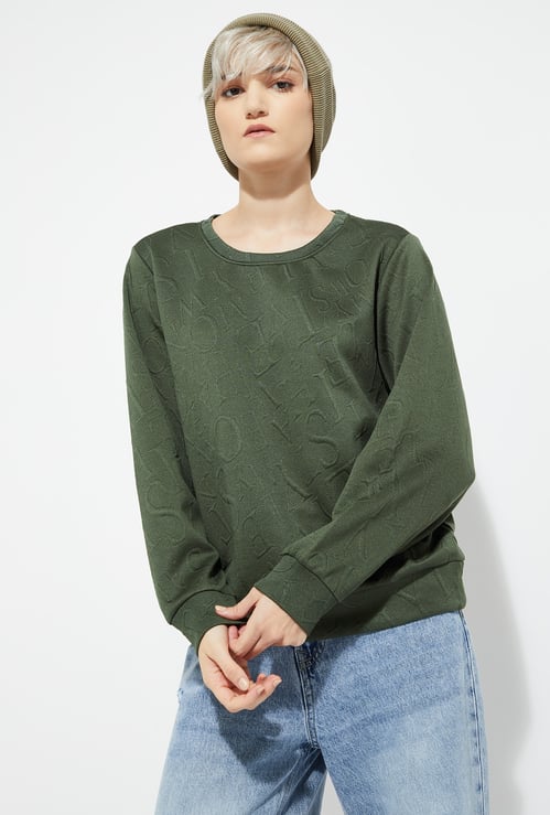 ALAYA F x URB_N Women Patterned Sweatshirt