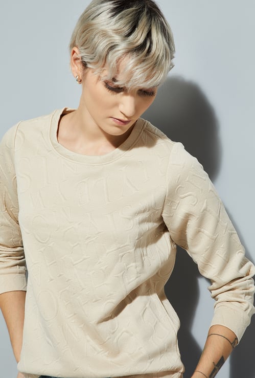 ALAYA F x URB_N Women Patterned Sweatshirt