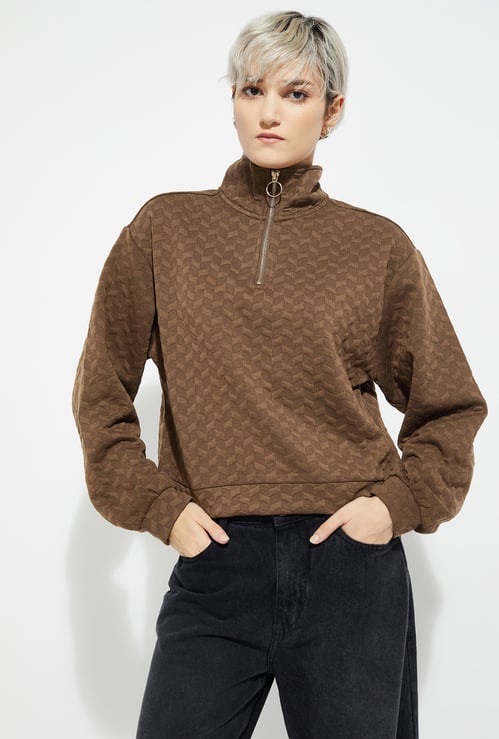 ALAYA F x URB_N Women Patterned Sweatshirt