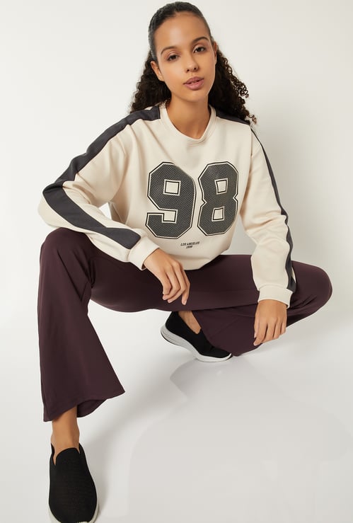 Women Printed Boxy Fit Sports T-shirt