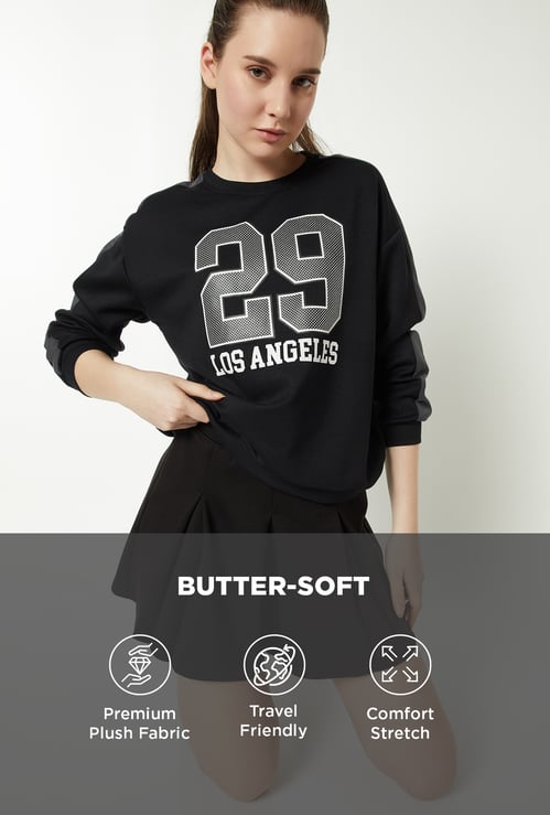 Women Printed Boxy Fit Sports T-shirt