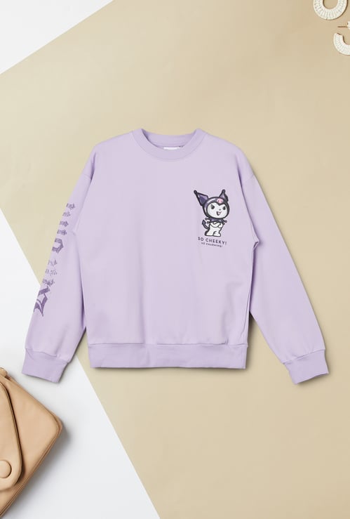 Girls Kuromi Printed Sweatshirt