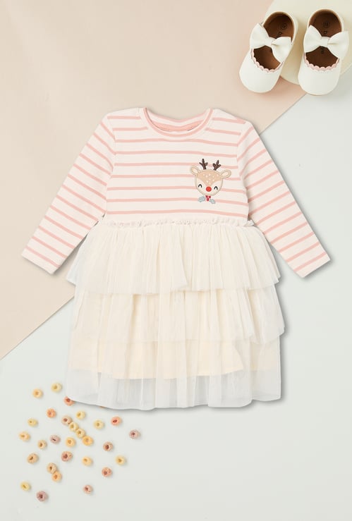 Girls Applique Tulle Dress