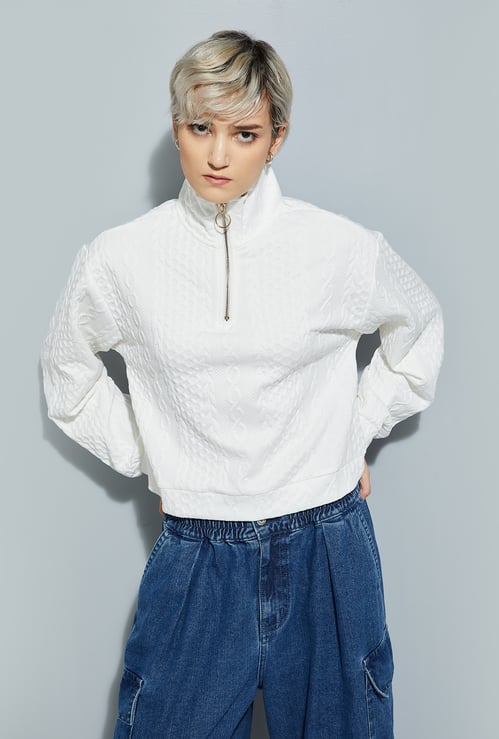 ALAYA F x URB_N Women Knit Sweatshirt