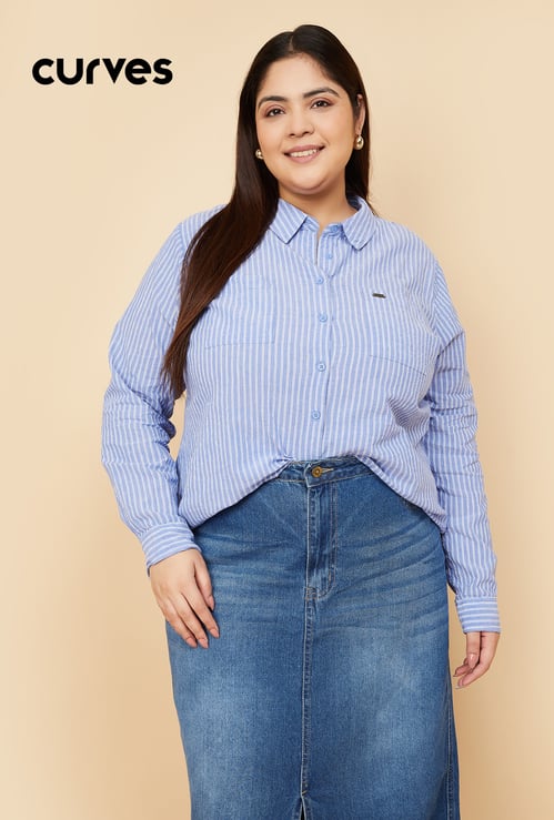 Women Striped Regular Fit Shirt