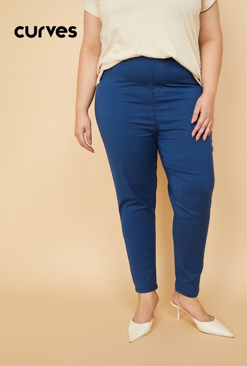 Women Solid Jeggings