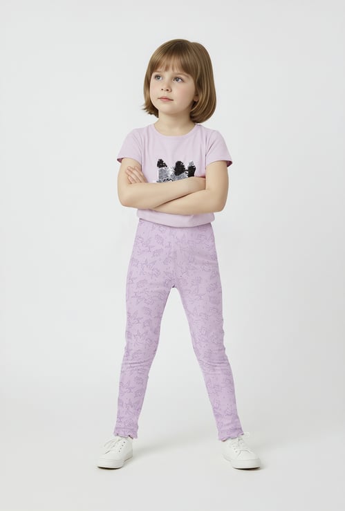 Girls Printed Leggings