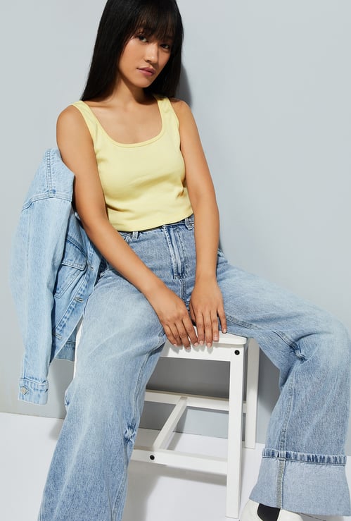 URB_N Women Ribbed Tank Top